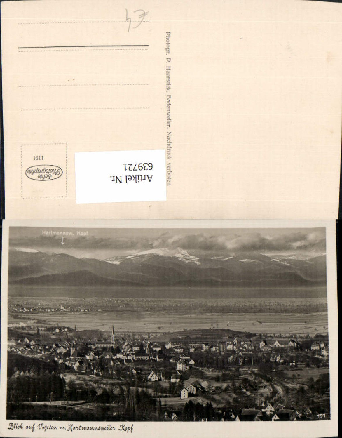 Alte Ansichtskarte – Old Postcard