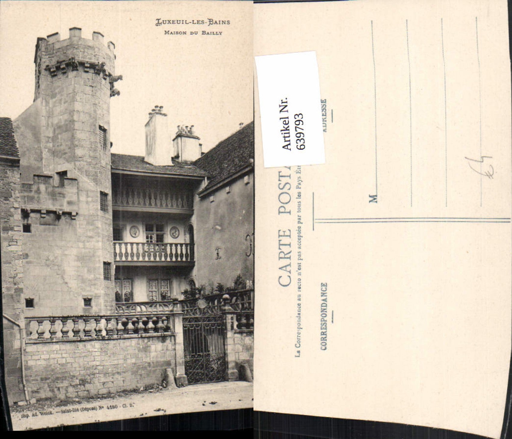Alte Ansichtskarte – Old Postcard