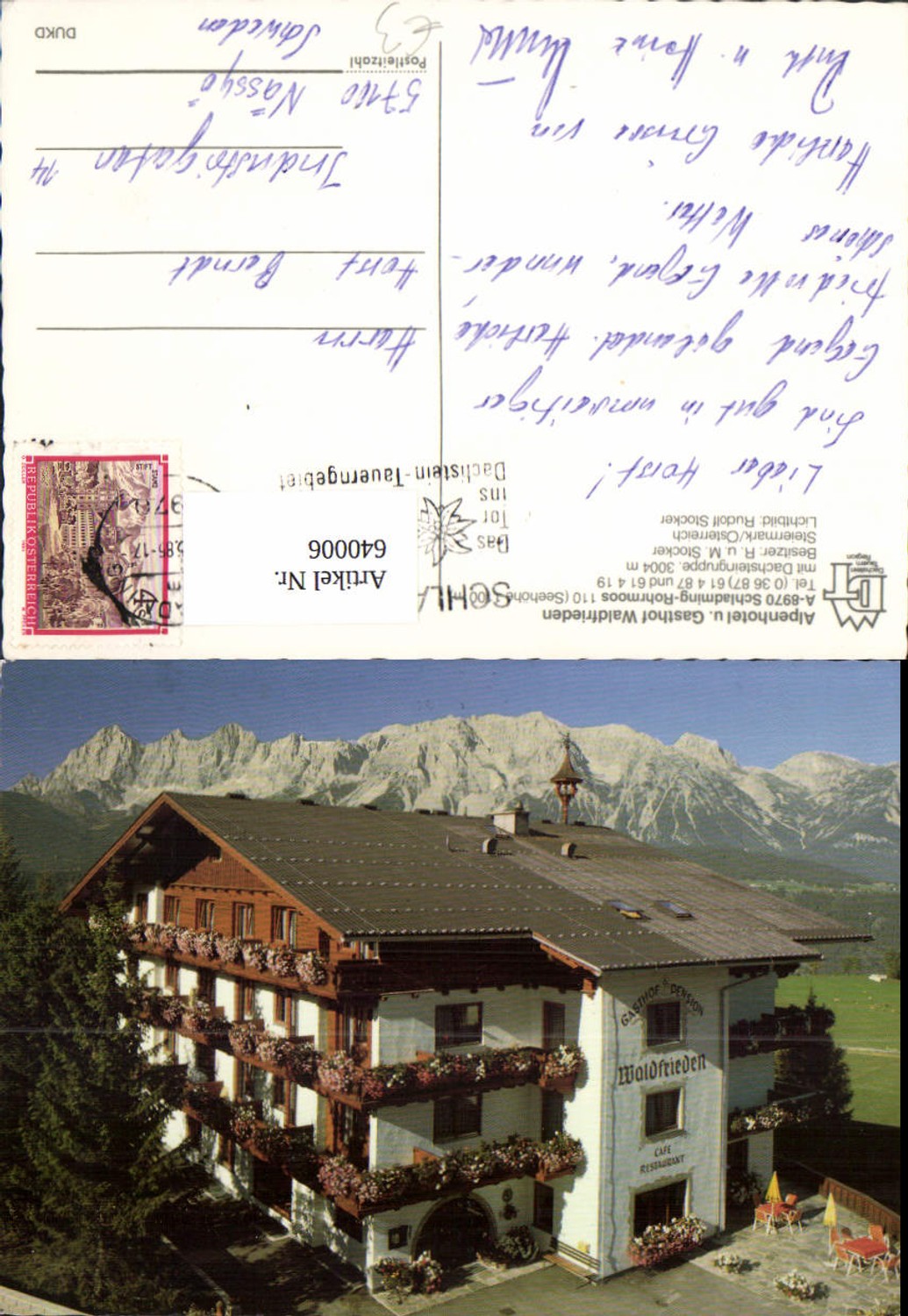 Alte Ansichtskarte – Old Postcard