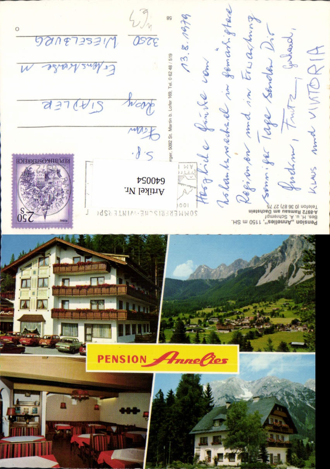 Alte Ansichtskarte – Old Postcard