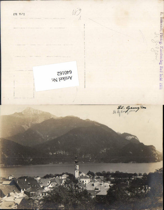 640162,Seltene Foto-AK St. Gilgen am Abersee pub Bährendt 1921