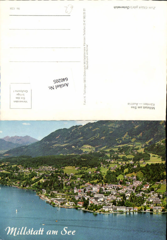 640205,Millstatt am Millstättersee