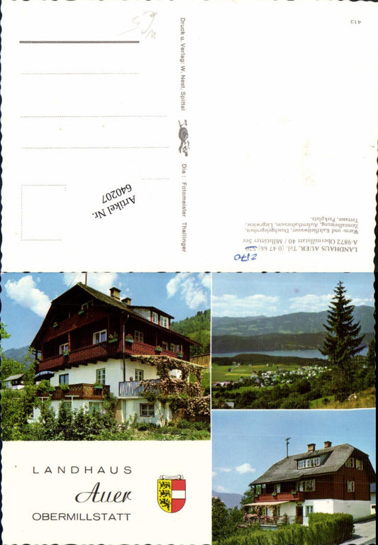 640207,Millstatt am Millstättersee Haus Auer Obermillstatt