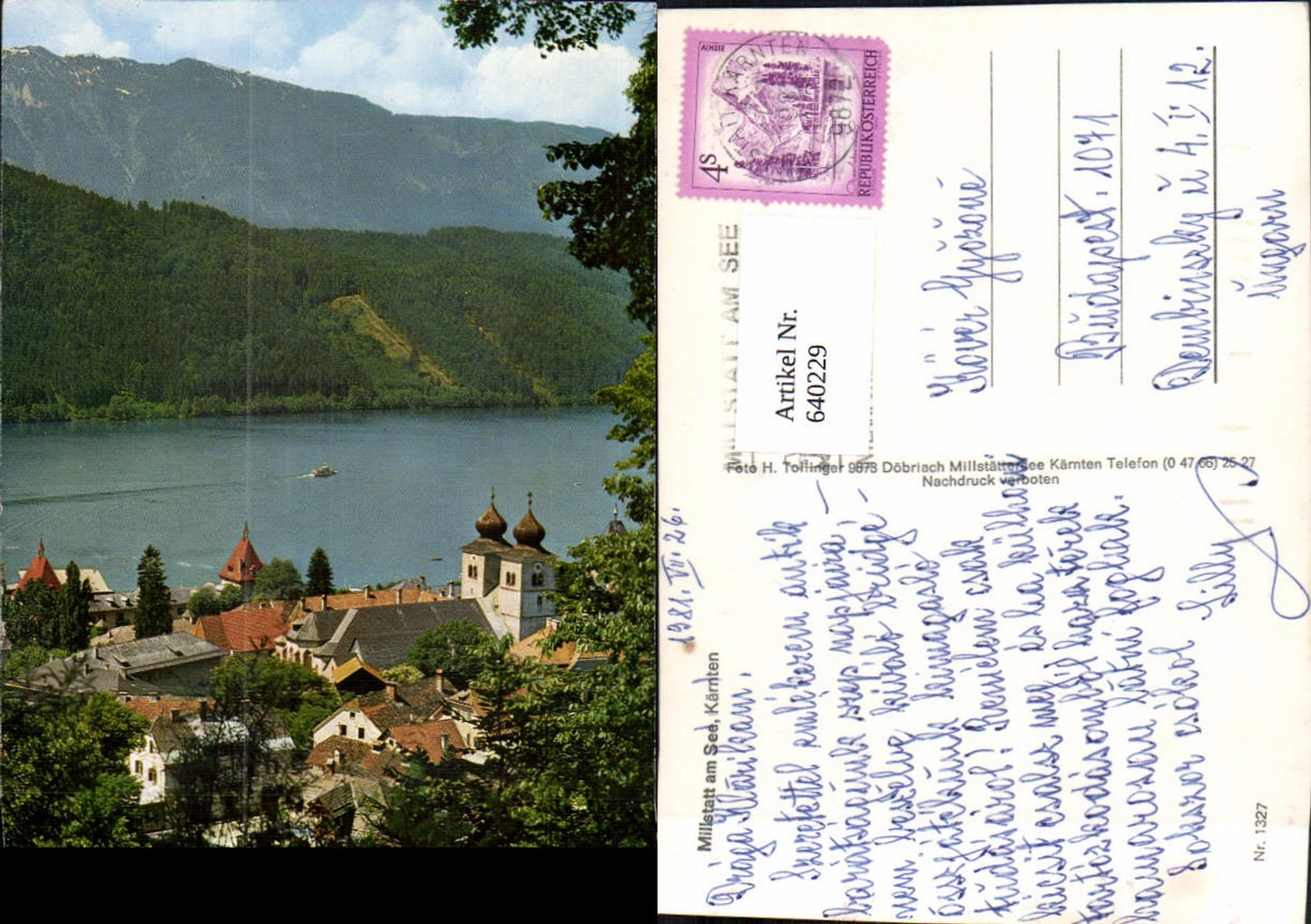 640229,Millstatt am Millstättersee