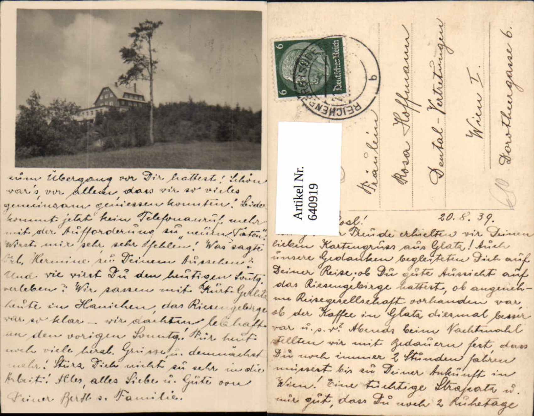 Alte Ansichtskarte – Old Postcard