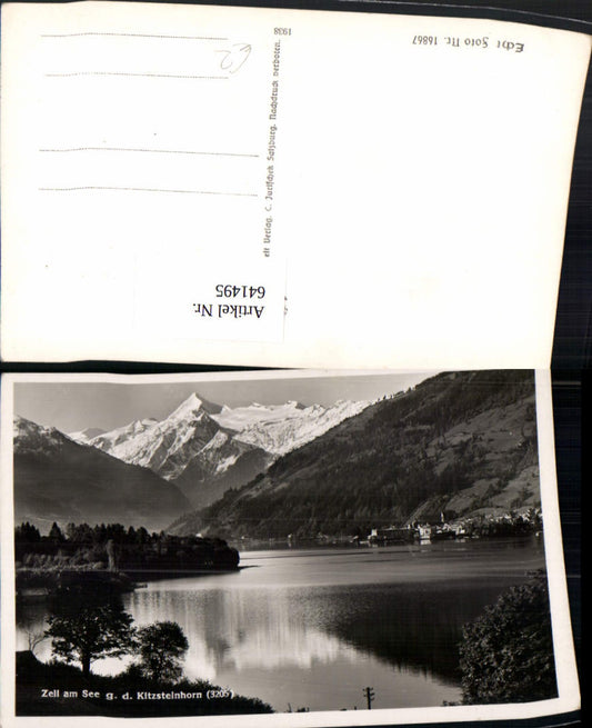 641495,Foto Ak Zell a. See geg. d. Kitzsteinhorn
