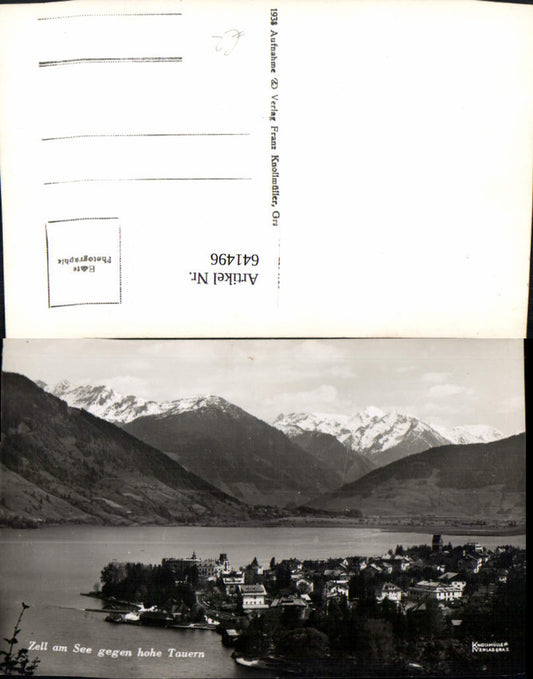 641496,Foto Ak Zell a. See geg. Hohe Tauern