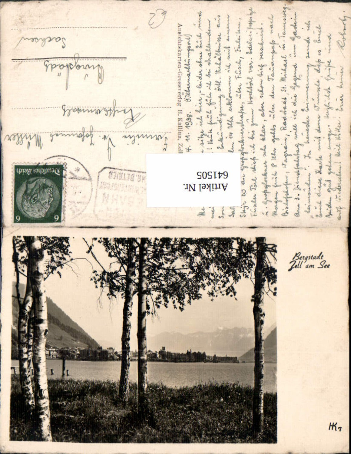 641505,Foto Ak Bergstadt Zell a. See