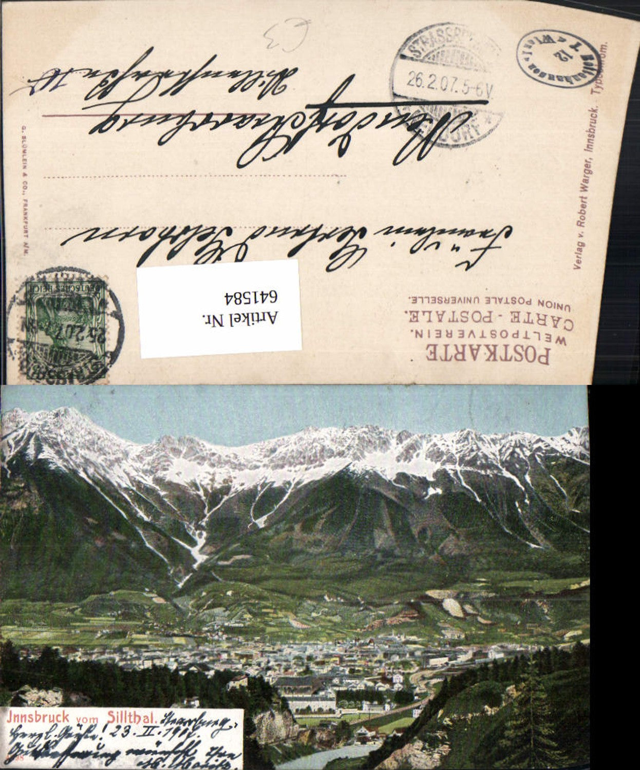 Alte Ansichtskarte – Old Postcard