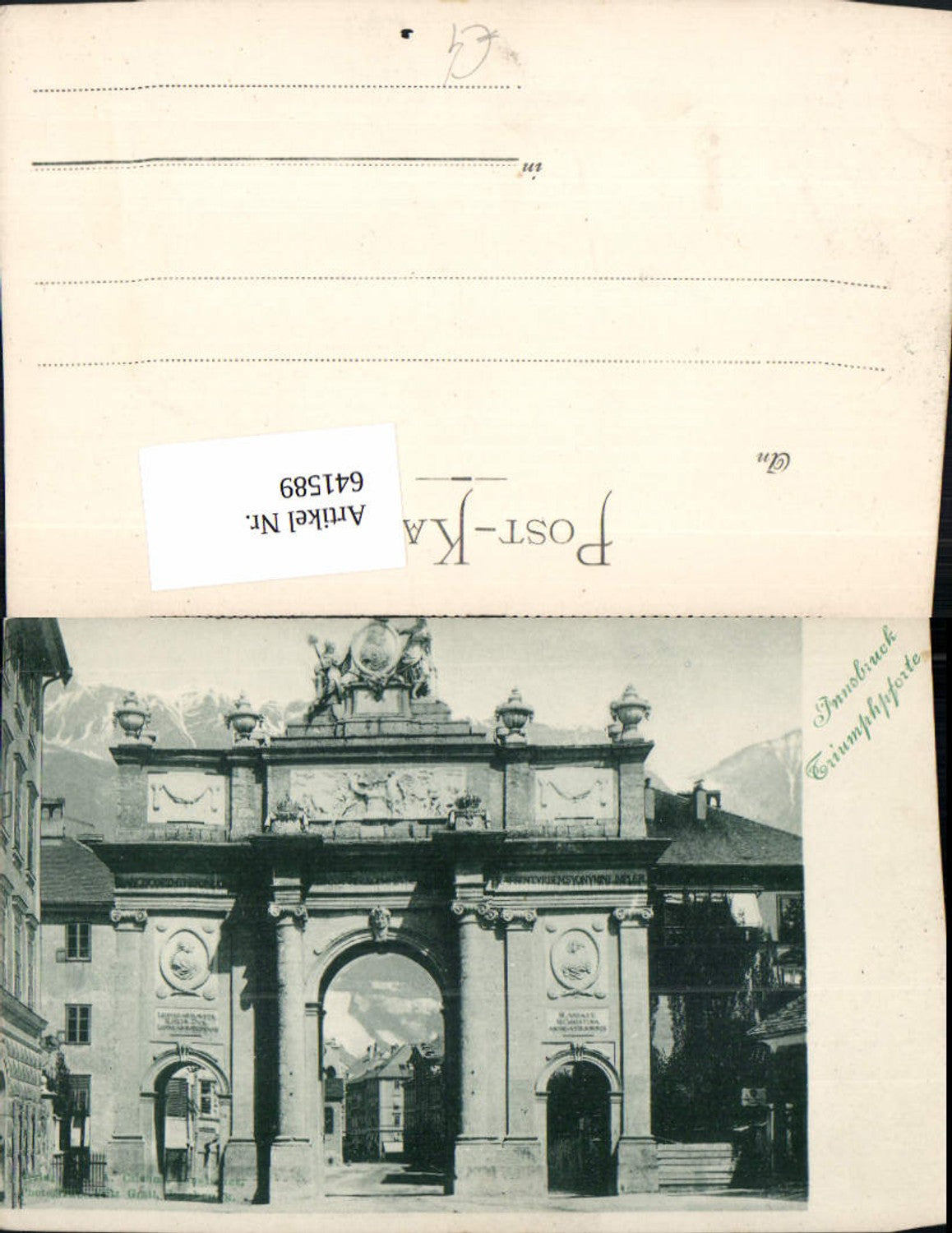 Alte Ansichtskarte – Old Postcard