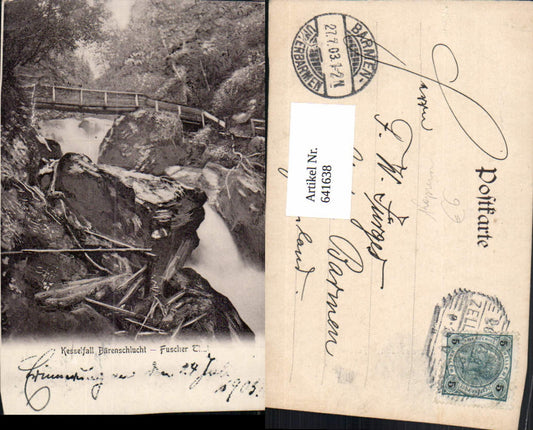 641638,Kaprun Kesselfall Bärenschlucht Fuscher Thörl