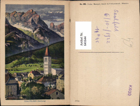 641644,Saalfelden am Steinernen Meer Ansicht m. Kirche