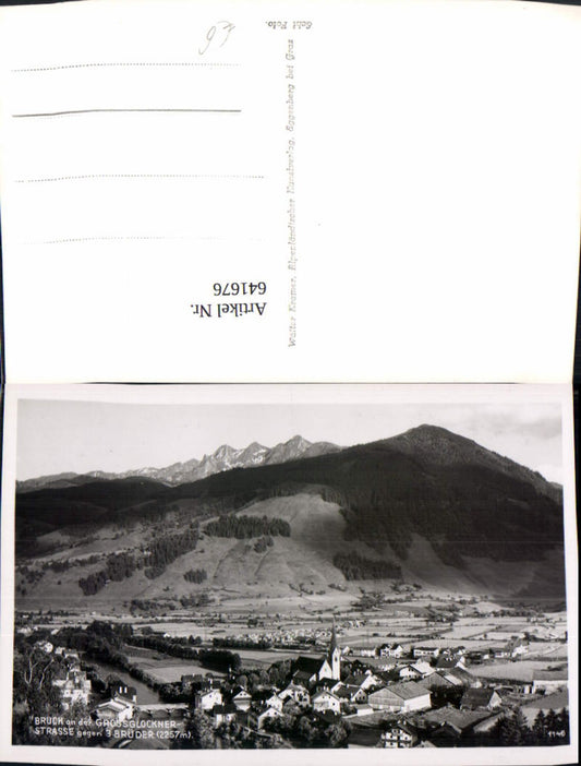 641676,Foto Ak Bruck a. d. Großglocknerstraße geg. 3 Brüder