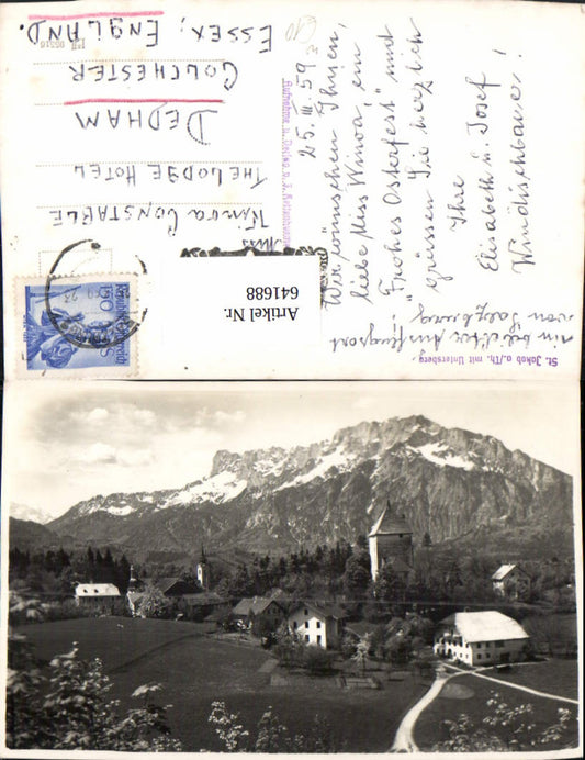 641688,Foto Ak Sankt Jakob am Thurn Puch bei Hallein m. Untersberg