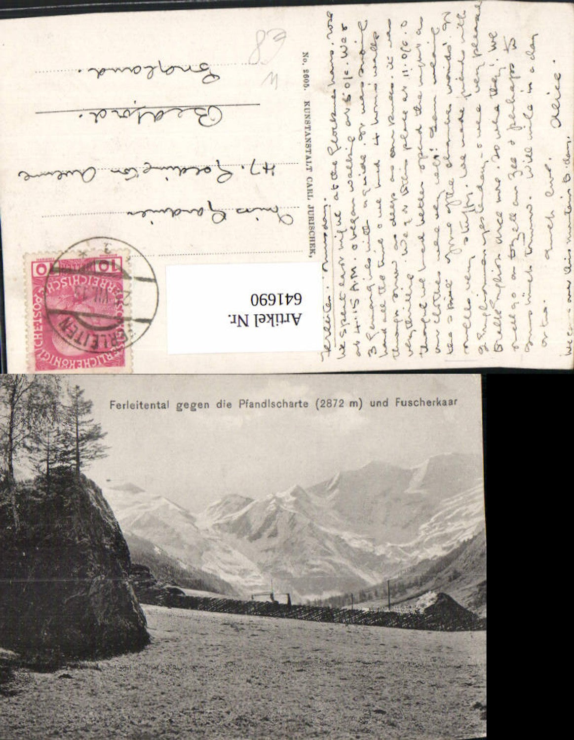 641690,Ferleitental geg. d. Pfandlscharte Fuscherkaar Fusch an der Großglocknerstraße