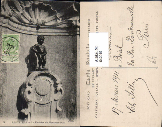 642019,Humor Scherz Toilettenhumor Junge pinkelt Bruxelles Brüssel