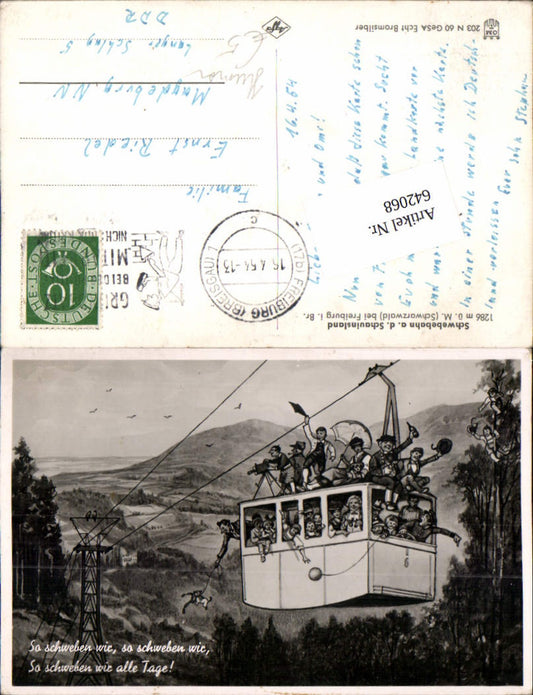 642068,Scherz Humor Fotograf Gondel Seilbahn Freiburg Breisgau Schauinsland