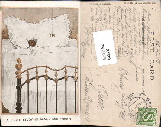 642097,Scherz Humor Kind schwarzes Spinne pub Hey & Co. London