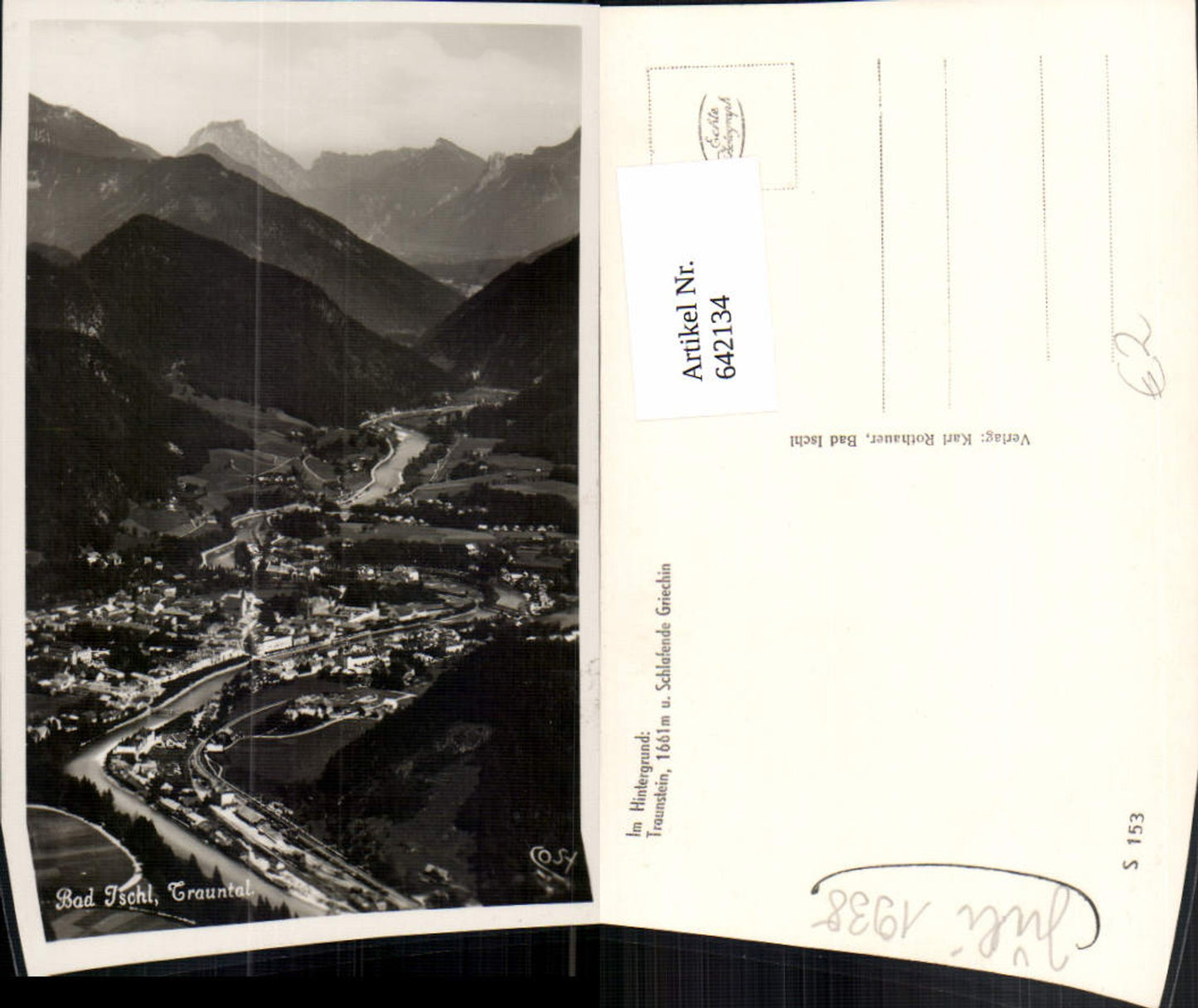 642134,Foto Ak Bad Ischl Traunstein Schlafende Griechin