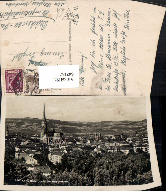 642157,Foto Ak Linz a. d. Donau v. d. Hatschekvitta
