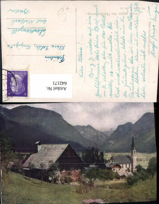 642171,Gosau geg. d. Hochkalmberg pub B.K.W.I. 924/46
