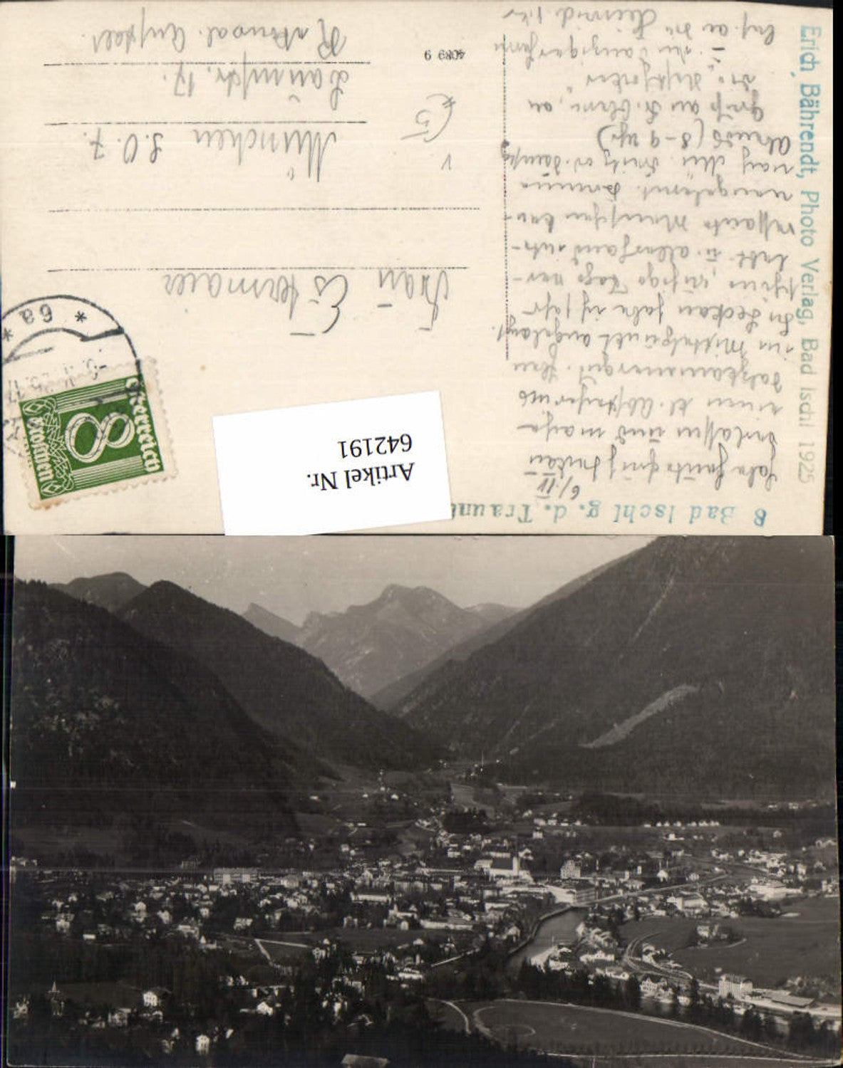 642191,Foto Ak Bad Ischl g. d. Traunthal Trauntal pub Erich Bährendt