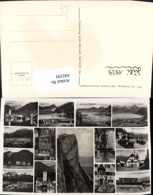 642193,Mehrbild Ak St Wolfgang im Salzkammergut Schafberg Altar Kirche pub Erich Bährendt