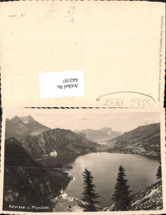 642197,Foto Ak Attersee u. Mondsee Steinbach am Attersee pub Fritz Gastberger