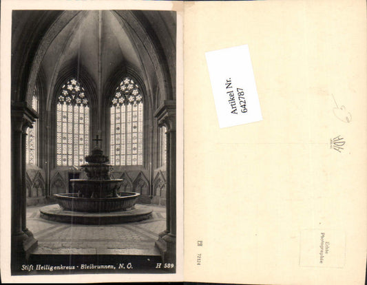 642787,Stift Heiligenkreuz Bleibrunnen Brunnen