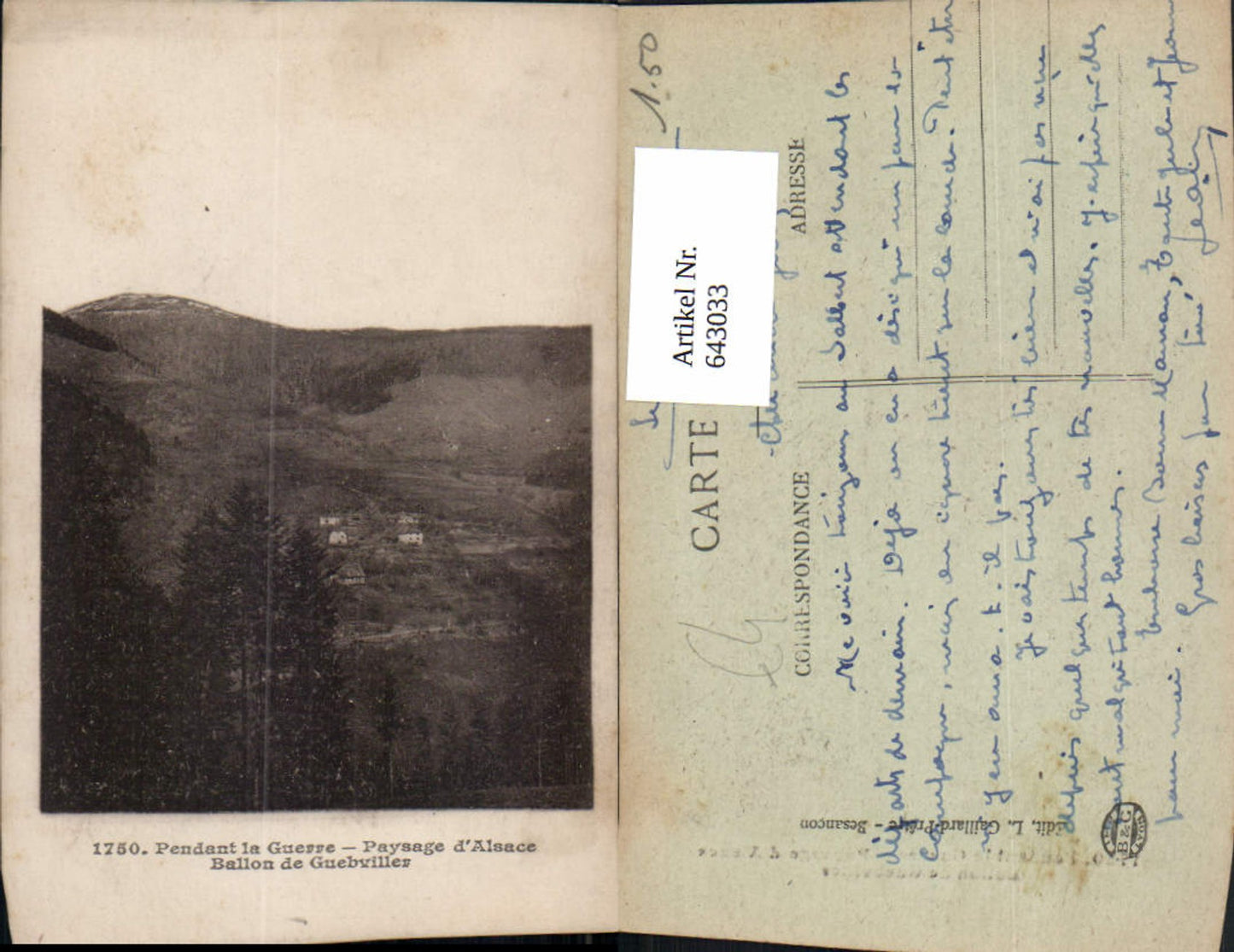 Alte Ansichtskarte – Old Postcard