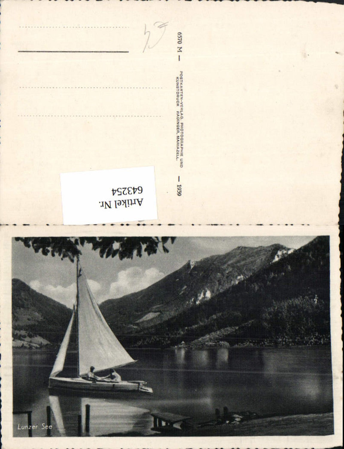 643254,Lunzersee Lunz am See Segelboot