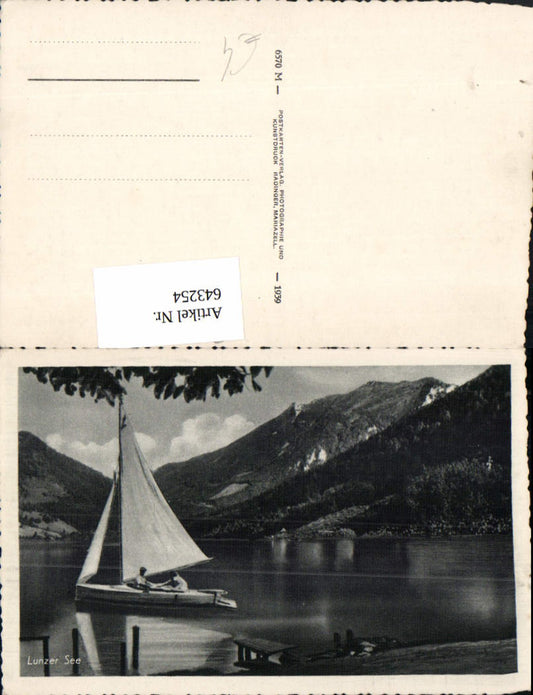 643254,Lunzersee Lunz am See Segelboot