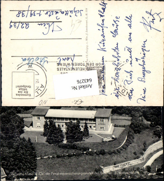 643276,Fliegeraufnahme Alland im Gebirge