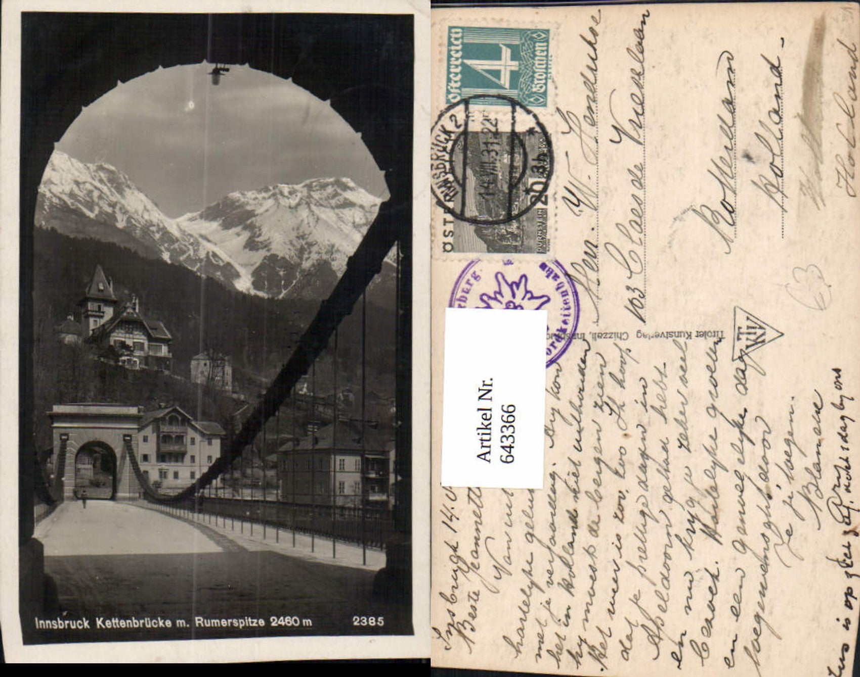 Alte Ansichtskarte – Old Postcard