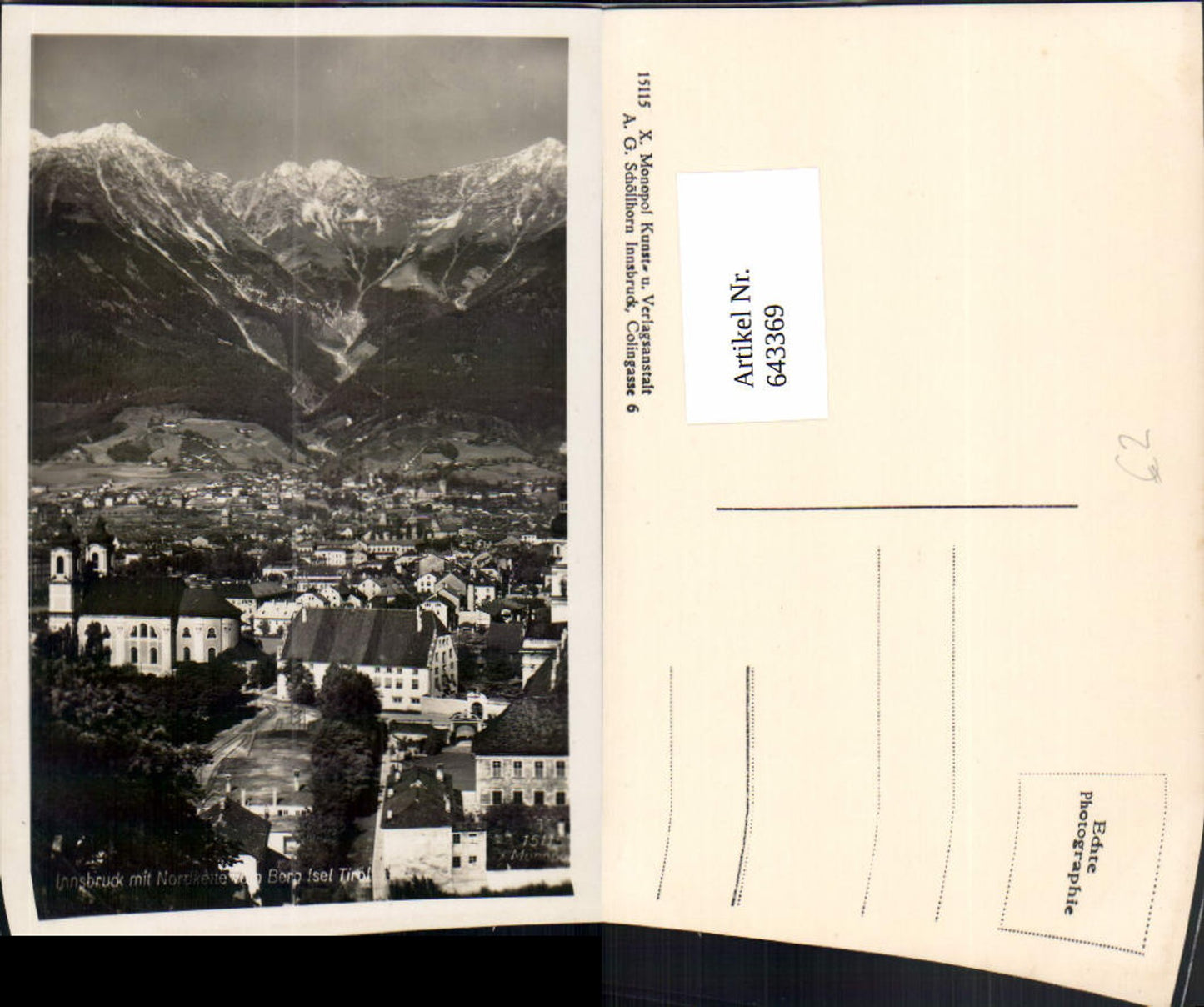 Alte Ansichtskarte – Old Postcard