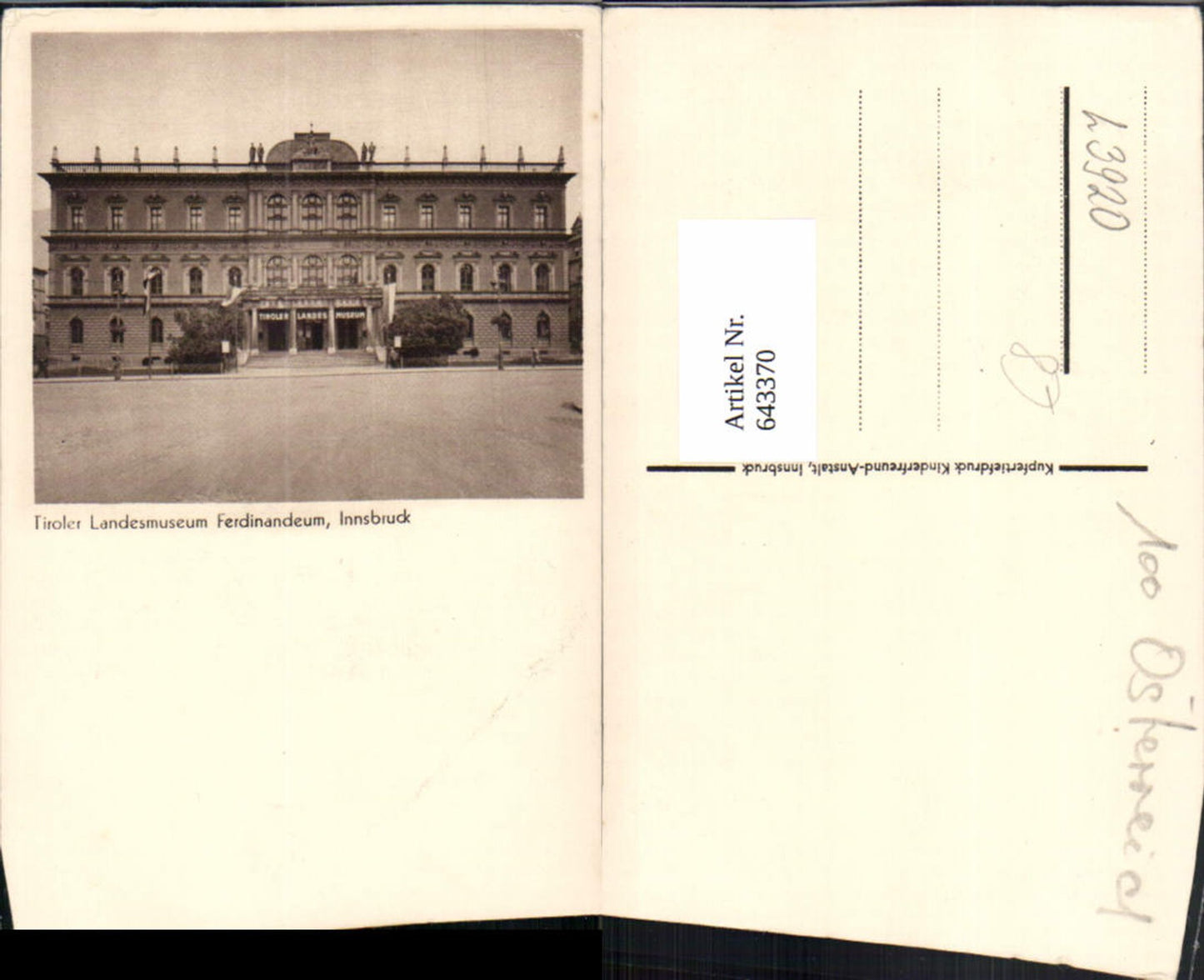 Alte Ansichtskarte – Old Postcard