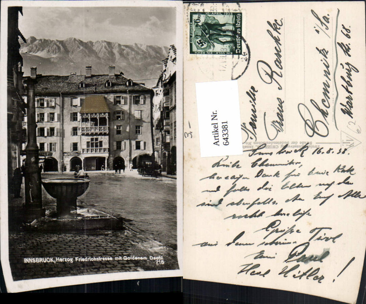 Alte Ansichtskarte – Old Postcard