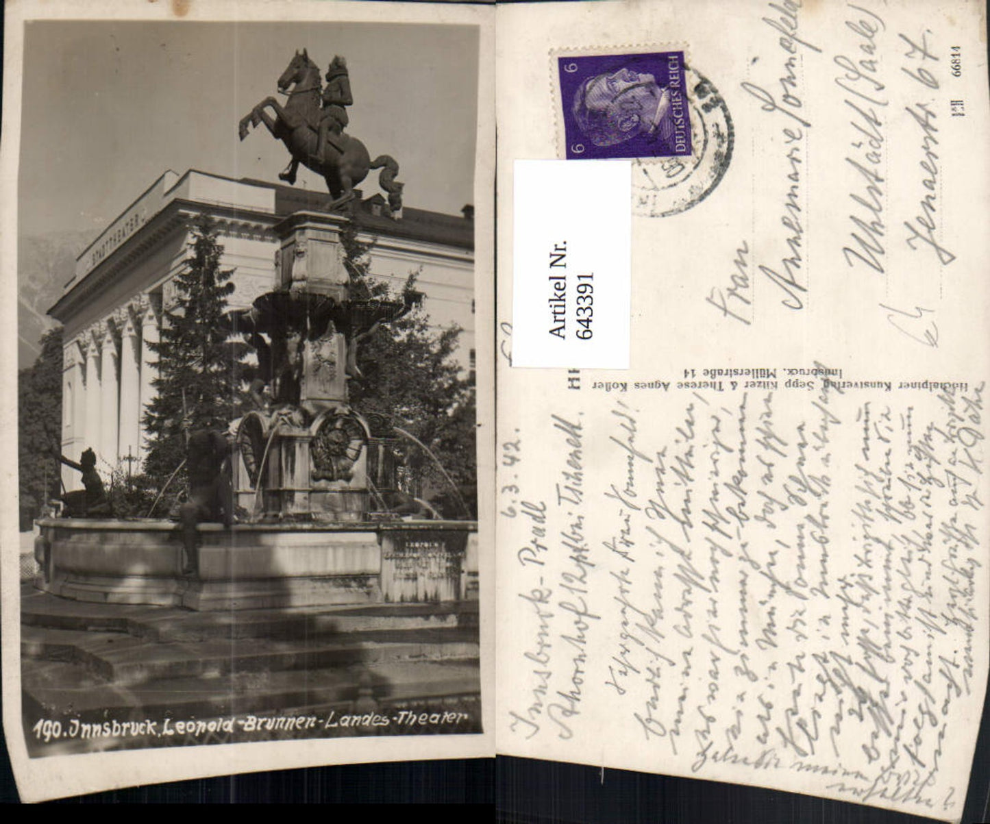 Alte Ansichtskarte – Old Postcard