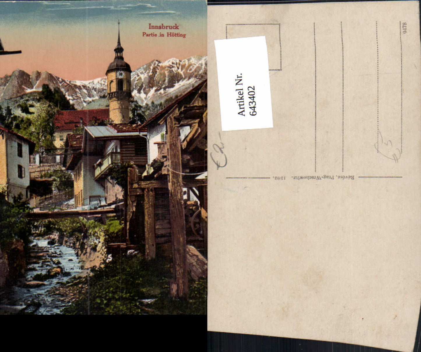 Alte Ansichtskarte – Old Postcard