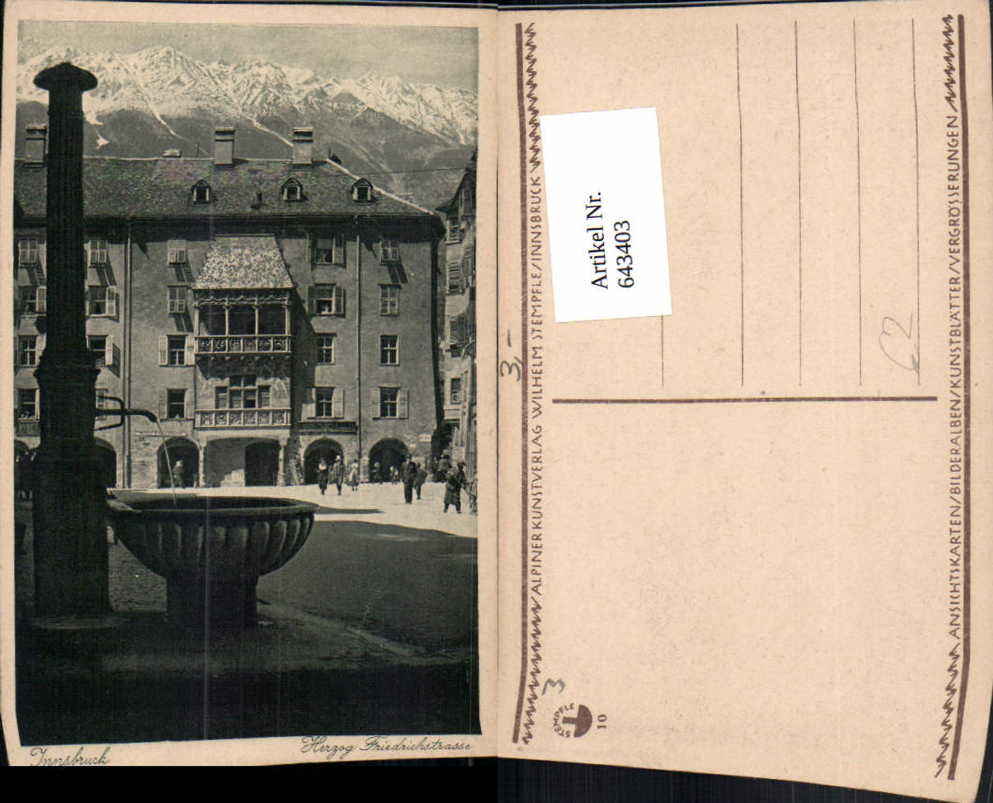Alte Ansichtskarte – Old Postcard