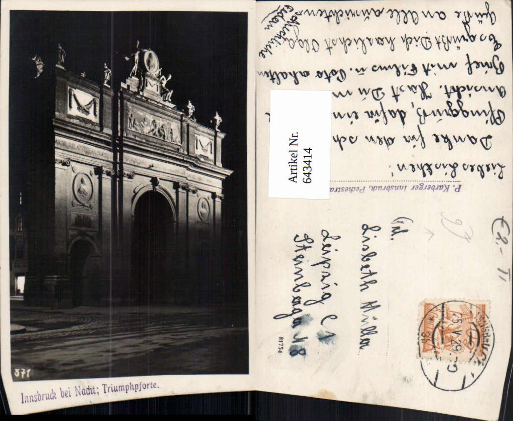 Alte Ansichtskarte – Old Postcard