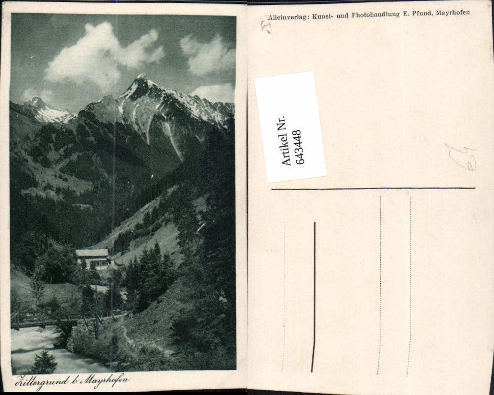 Alte Ansichtskarte – Old Postcard