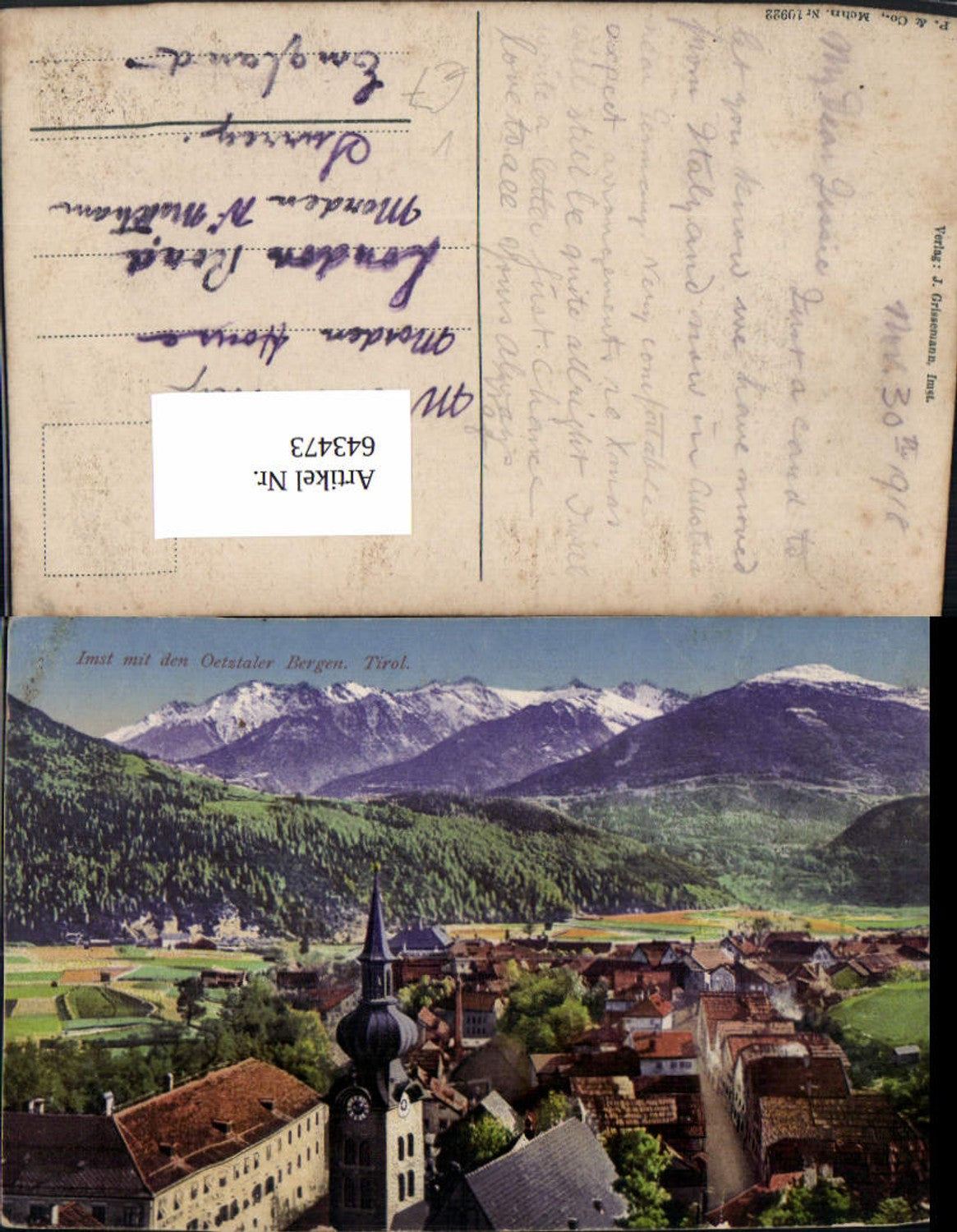 Alte Ansichtskarte – Old Postcard