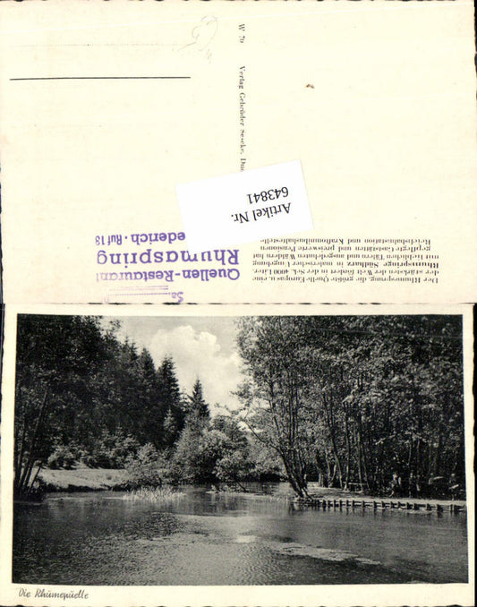 643841,Rhumequelle Quelle Pöhlde Rhumspringe LK Göttingen