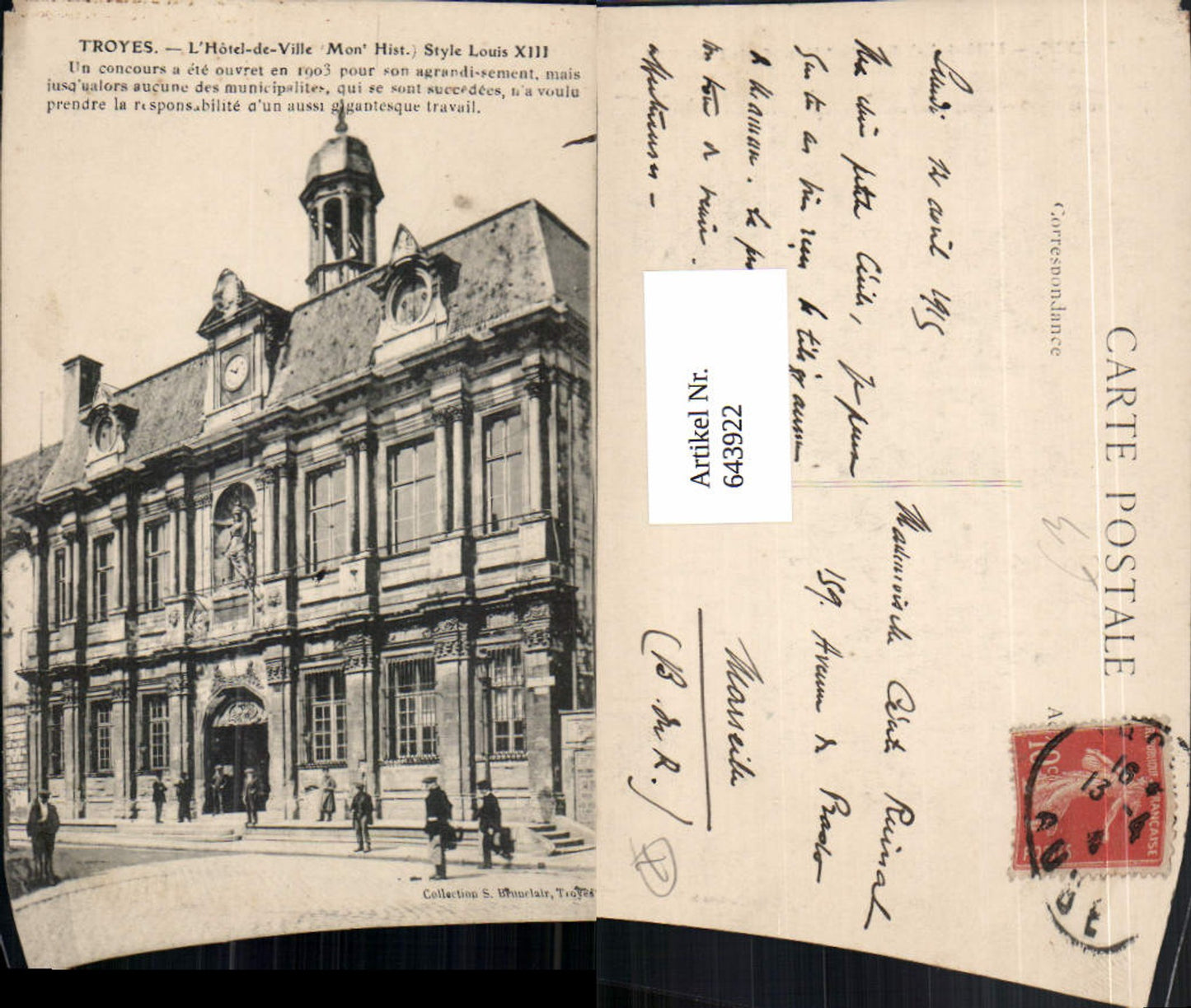 643922,Troyes Aube Hotel de Ville