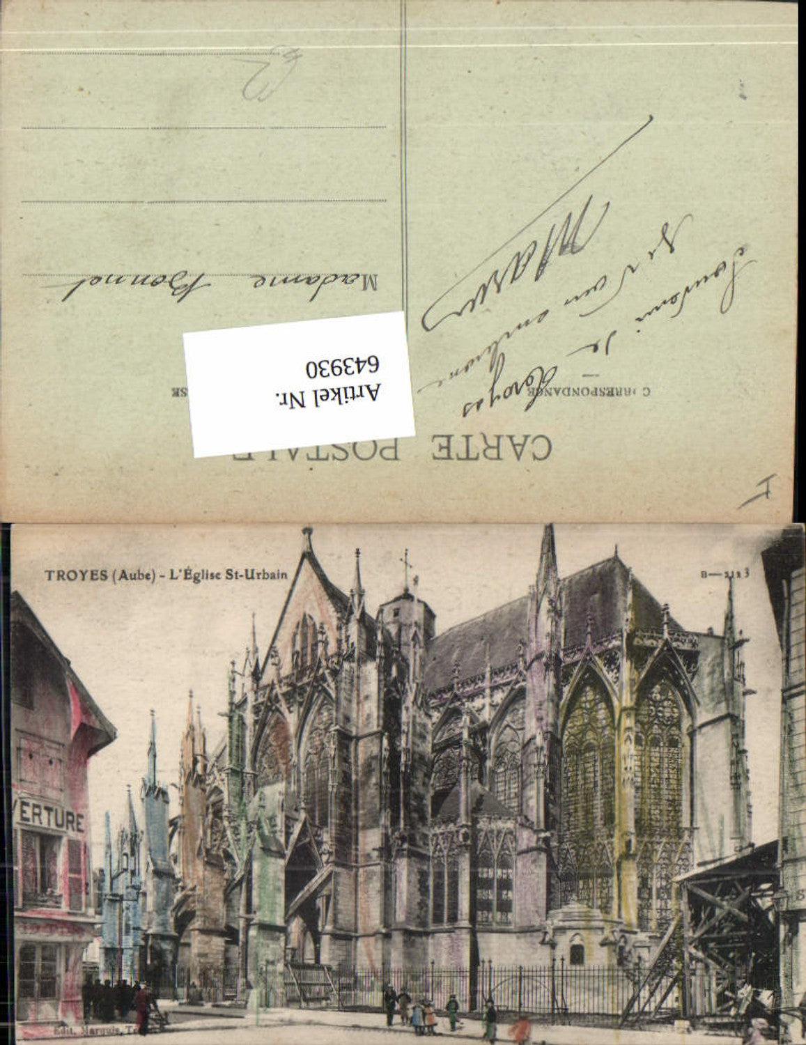 643930,Troyes Aube Eglise St. Urbain