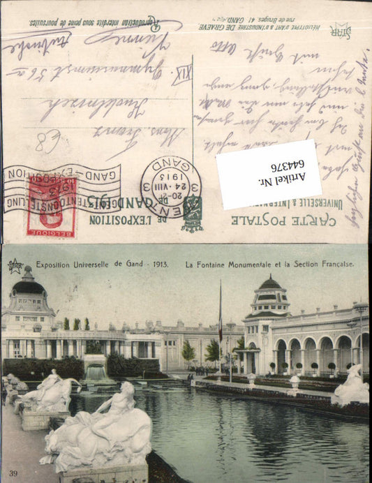 644376,Ausstellung Exposition Universelle de Gand 1913
