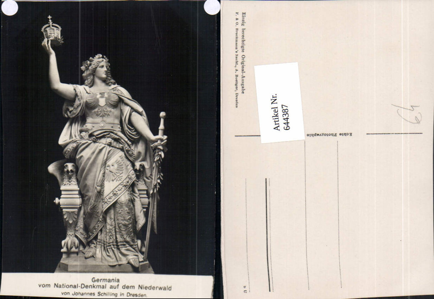 644387,Germania Nationaldenkmal Niederwald Johannes Schilling Dresden