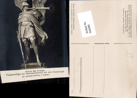 644390,Genius am Nationaldenkmal a.d. Niederwald Johannes Schilling