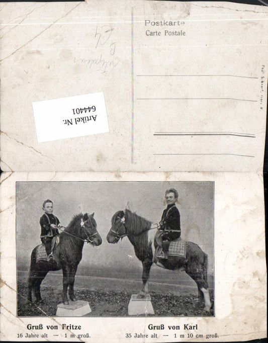 644401,Gruß von Fritze Pony Karl Liliputaner